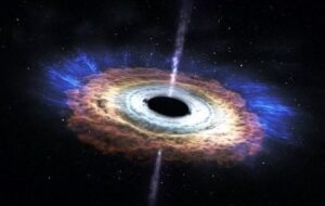 Discovery of one of the largest known black holes, led by its Light-Bending Gravity