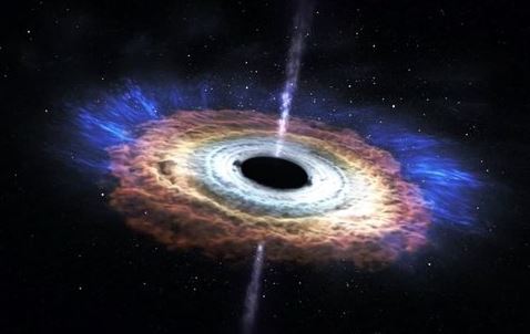 Discovery of one of the largest known Black Holes, led by its Light-Bending Gravity