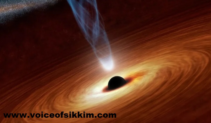 Supermassive Blackhole faces Earth located 657 million light-years