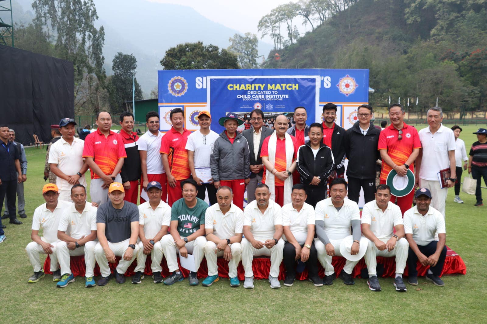 CM and His Team Played Charity Cricket Match For Child Care Against SICA