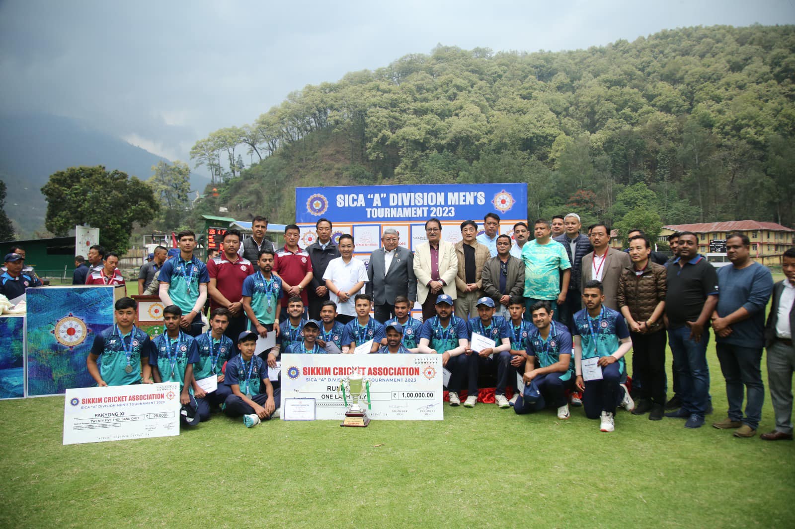 Alpine Sporting Club wins 'A' Div Cricket Tournament Org By SICA at Rangpo Mining Ground