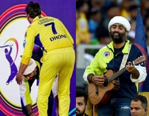 Arijit Touching Feet of Dhoni Expresses Rich Indian Tradition and Culture