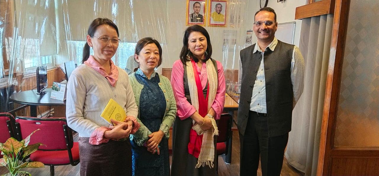 Modern Sr Sec School Principal Ms. Mala Dorjee Seen Off For Japan Exposure Trip By Education Dept