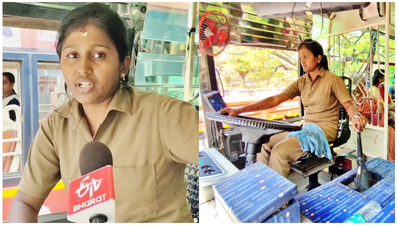 Inspirational : First female bus driver of Coimbatore