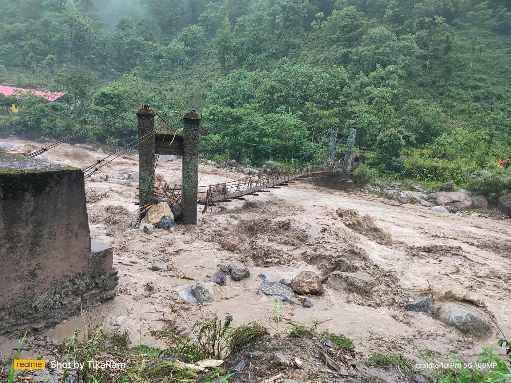 MP Subba Visits Flash Flood Hit Areas Under West Sikkim