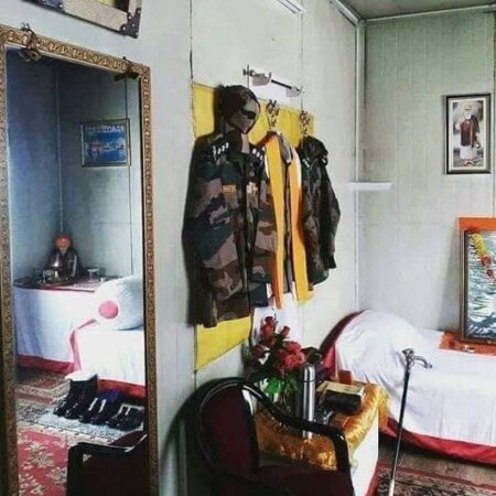 Commemoration On 77th Birthday Of Baba Harbhajan Singh In Sikkim (Baba's Army Uniform In His Room at Nathula Kept Up To Date Everyday)