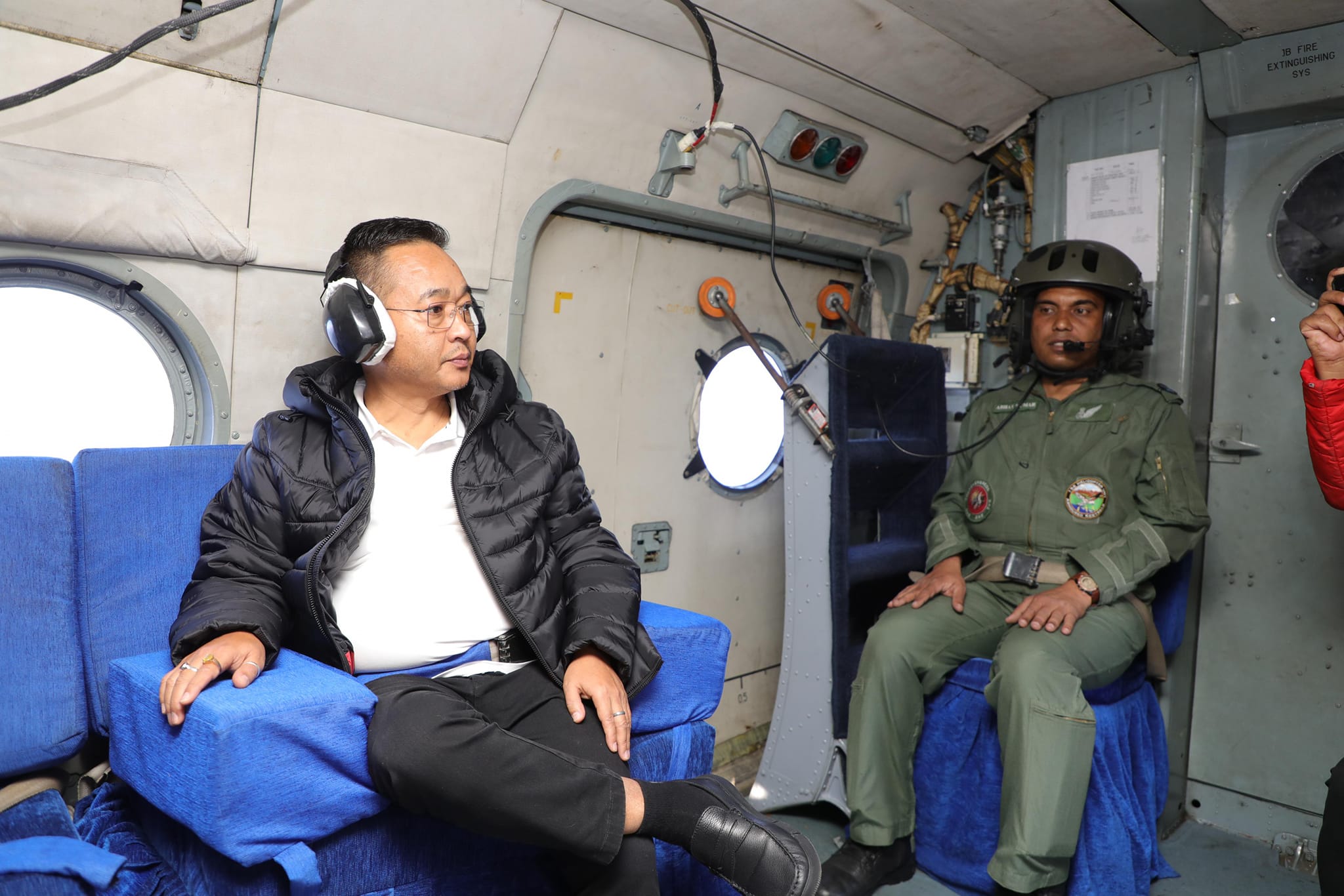 Chief Minister Shri Prem Singh Tamang embarked on a visit to Chungthang