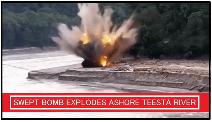 Swept Bomb Explodes On Bank Of Teesta, No Casualty
