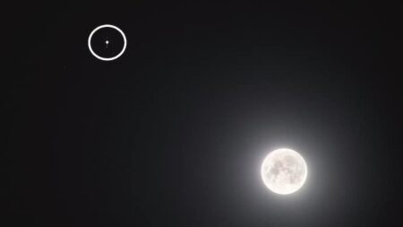 Celestial Spectacle : Brightest star shines next to our Moon, what's that ?