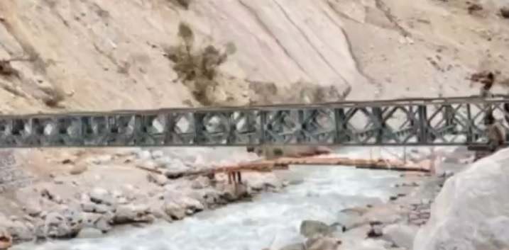 Indian Army and BRO Completes The All Important Zeema Bailey Bridge