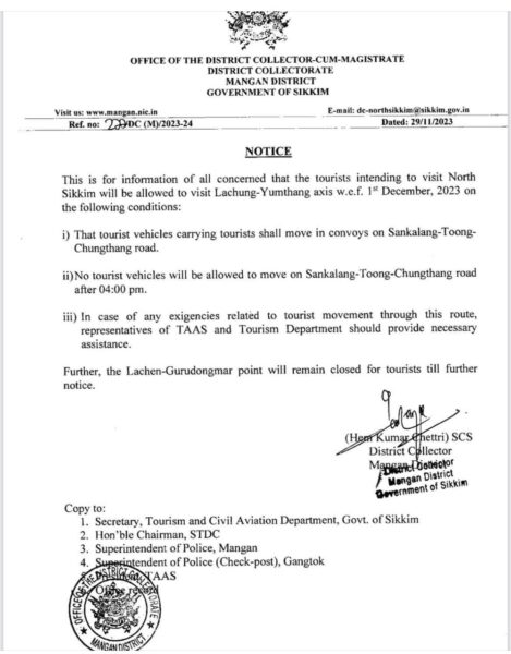 Good News : 'North Sikkim Is Now Open For Tourists and Visitors'
