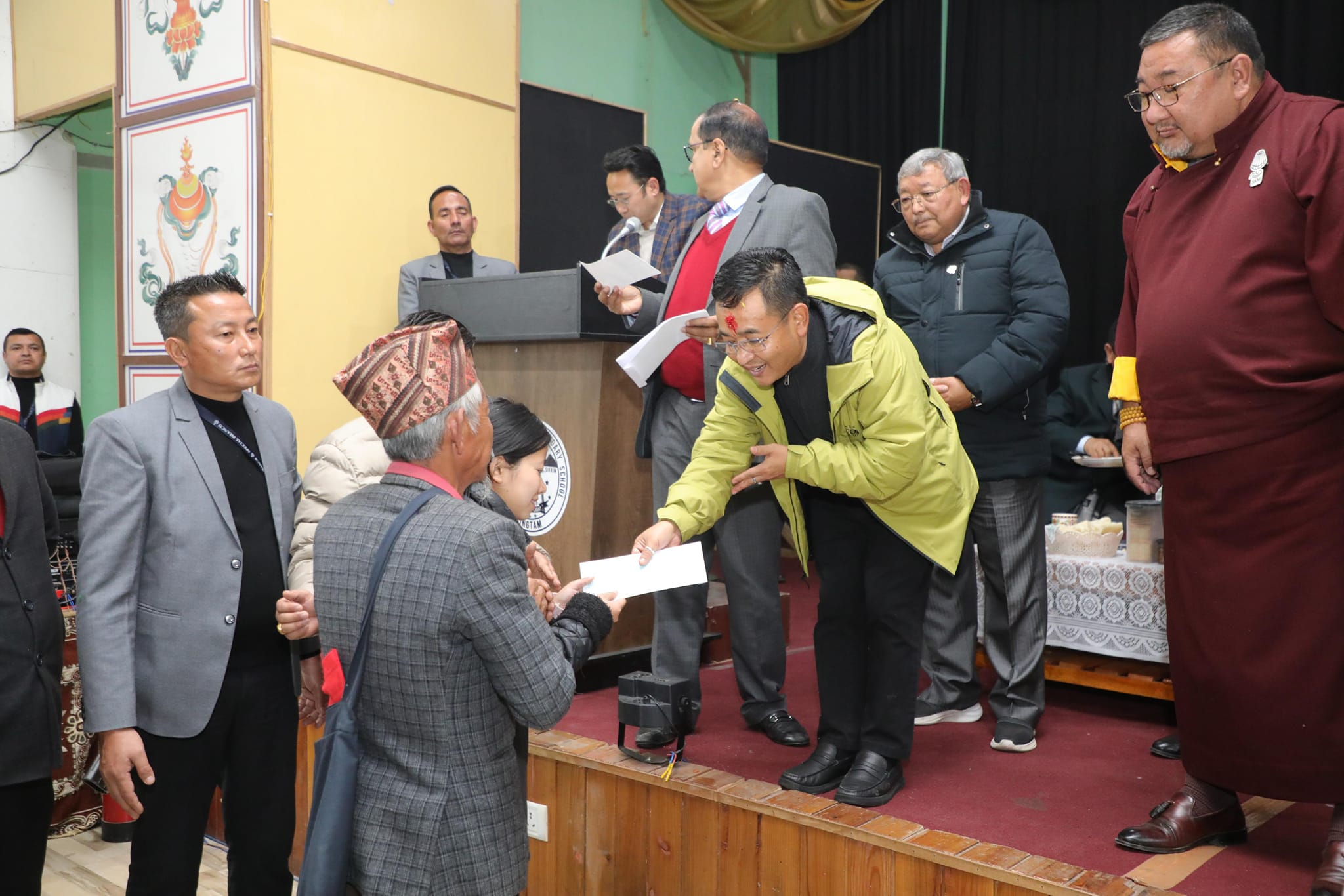 CM distributes relief cheques to people of Singtam affected by the October flash floods