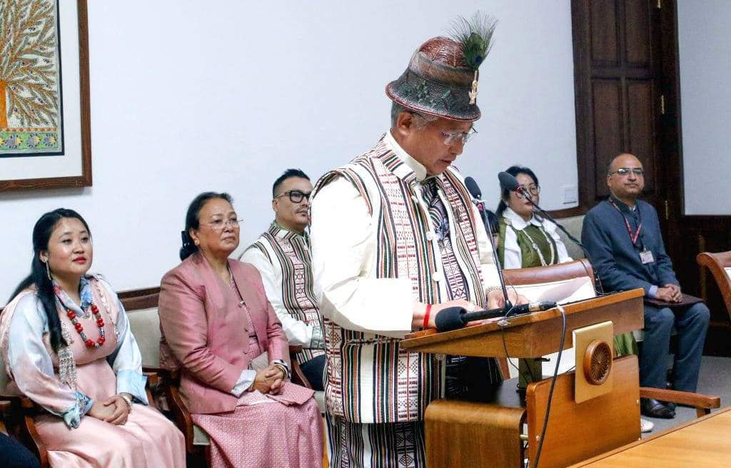 Dorjee Tshering Lepcha Takes Oath As Rajy Sabha MP In Presence of Vice President
