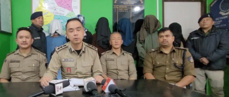 Dr. Tshering Namgyal Gyatso, the Superintendent of Police in Namchi, briefed the media