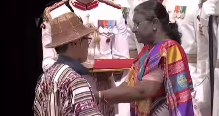 President of India bestowed the prestigious Padma Shri upon Shri Jorden Lepcha