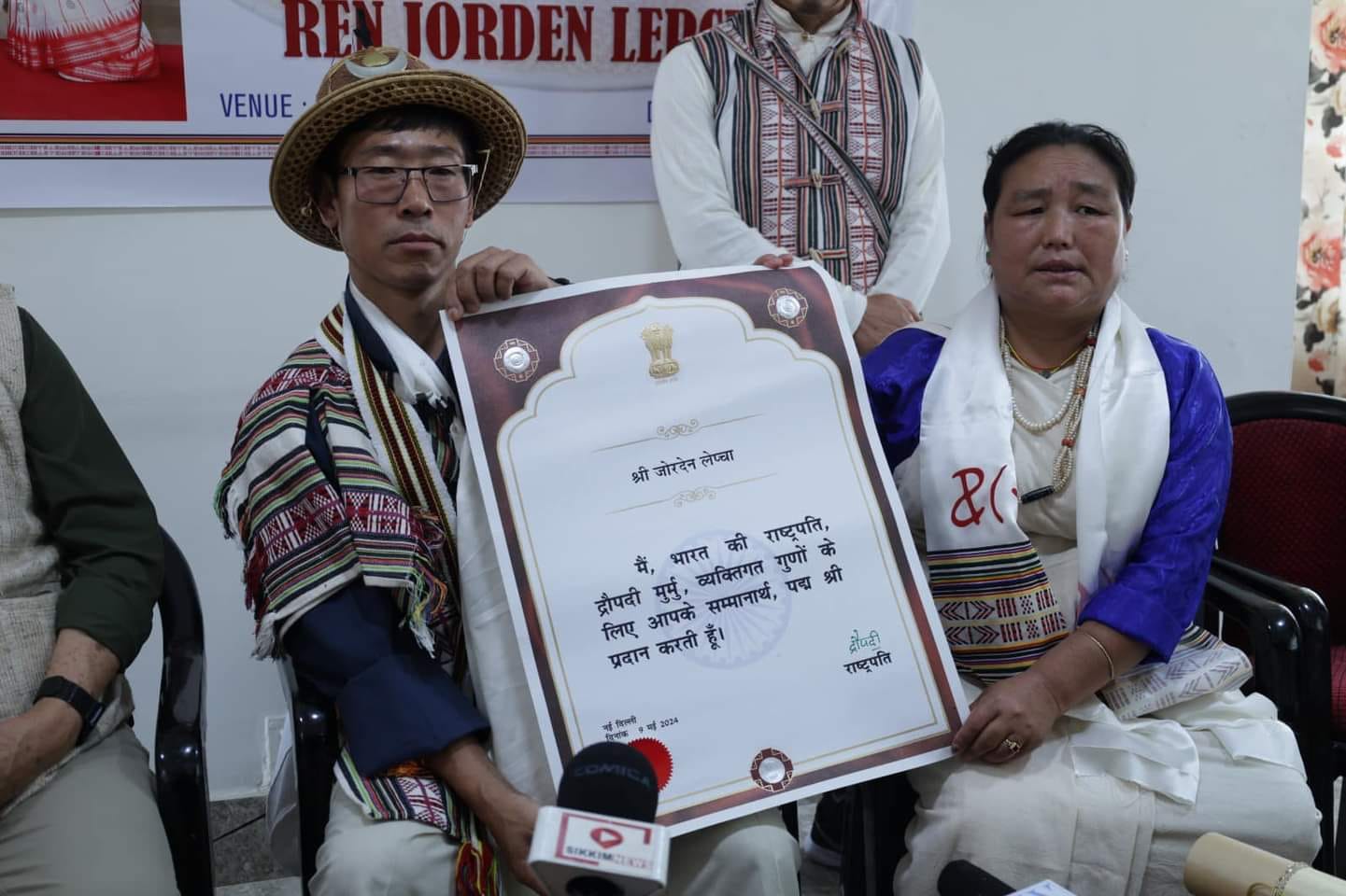 Padma Shri Awardee, Ren Jorden Lepcha welcomed with a warm reception