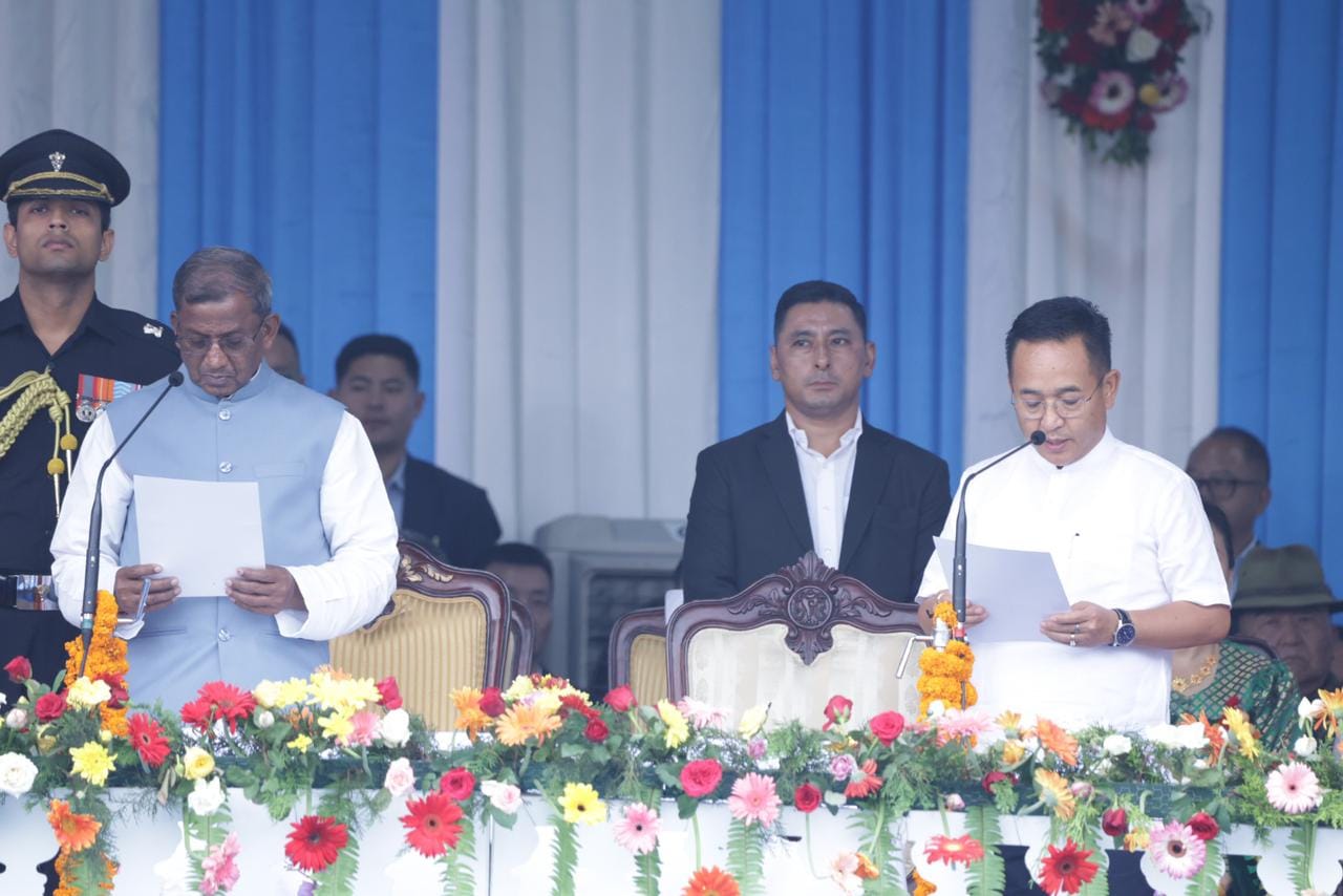 Mr Prem Singh Tamang takes oath for second term as Chief Minister of Sikkim