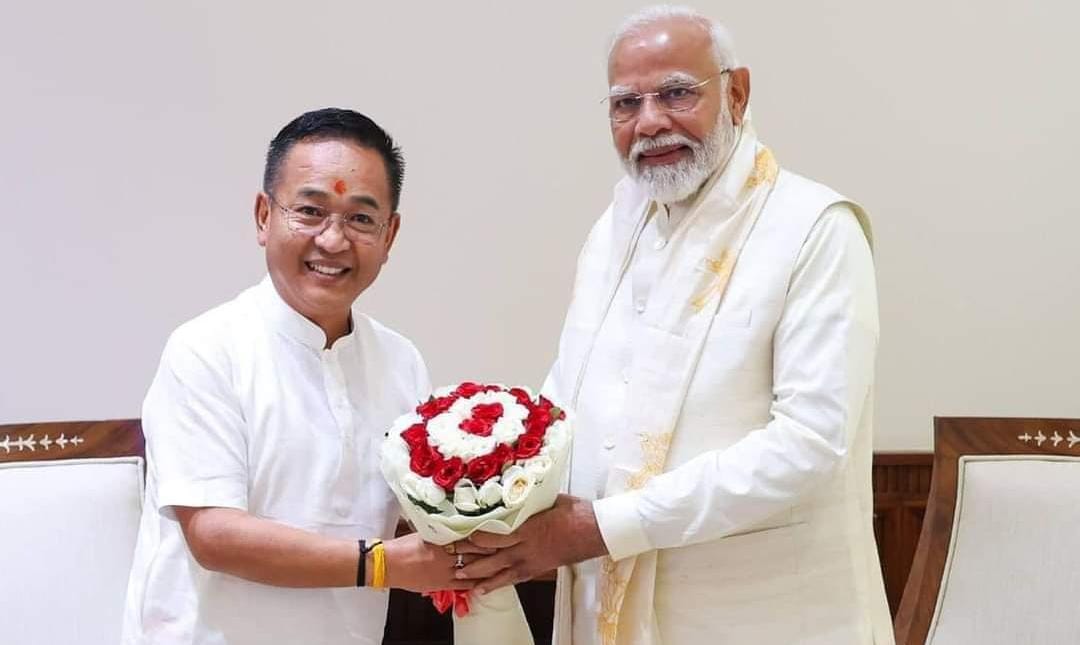 Sikkim CM Meets PM : Discusses Key Issues and Extends Invitation for Statehood Day Celebration