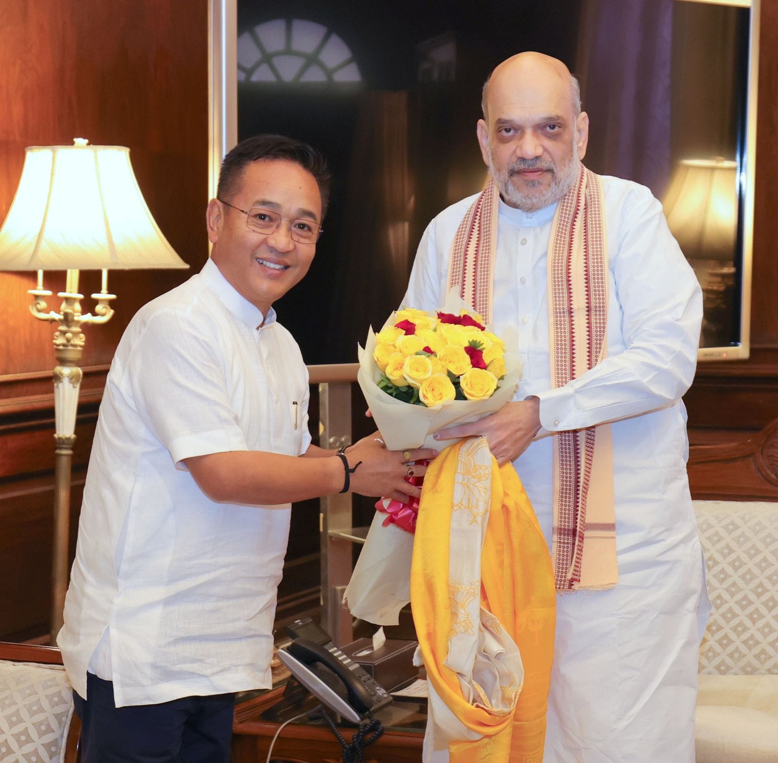 Chief Minister Mr Prem Singh Tamang Meets Union Home Minister