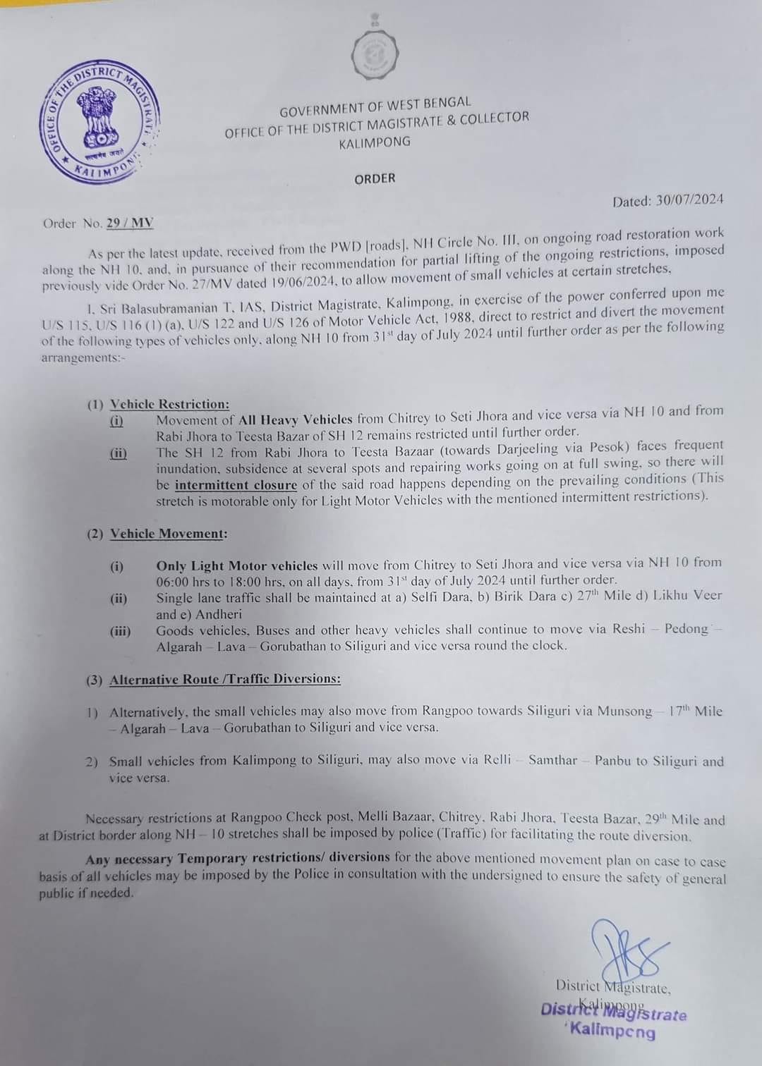 Partial Opening of NH10 Restores Traffic After Month-Long Disruption