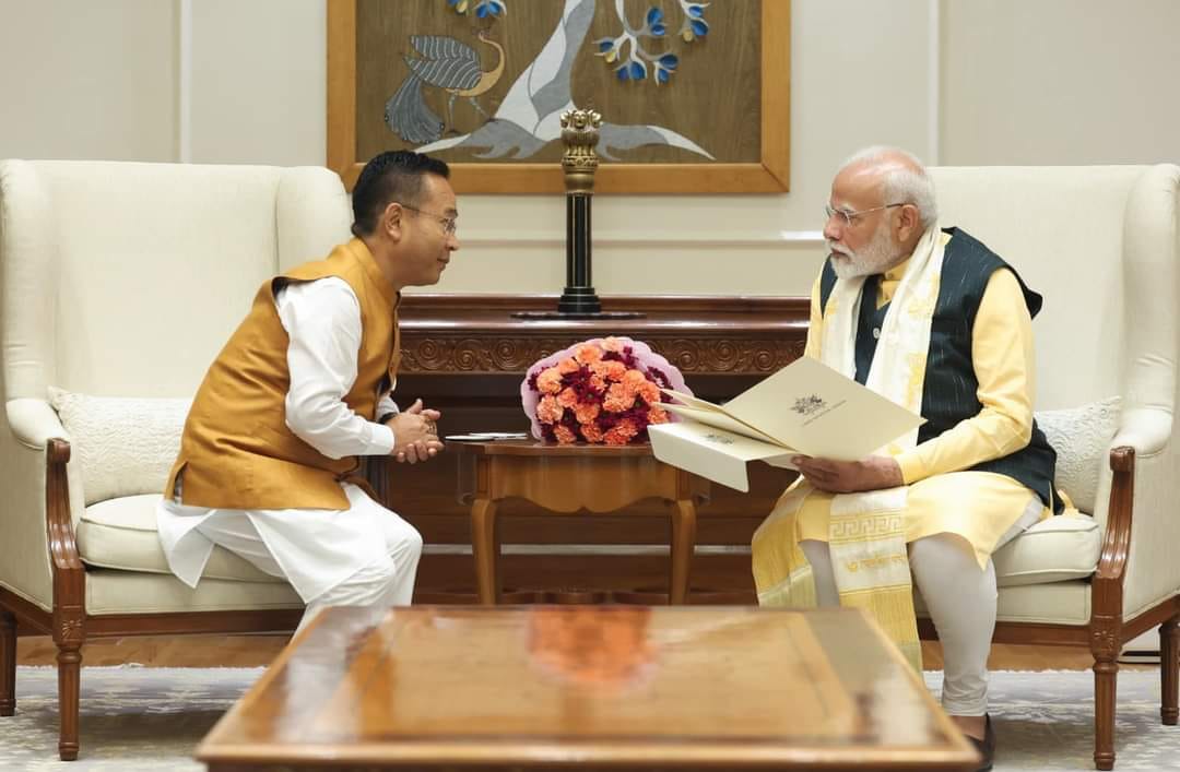 Sikkim CM Meets PM, Extends Invitation for Sikkim’s Statehood Day Celebration