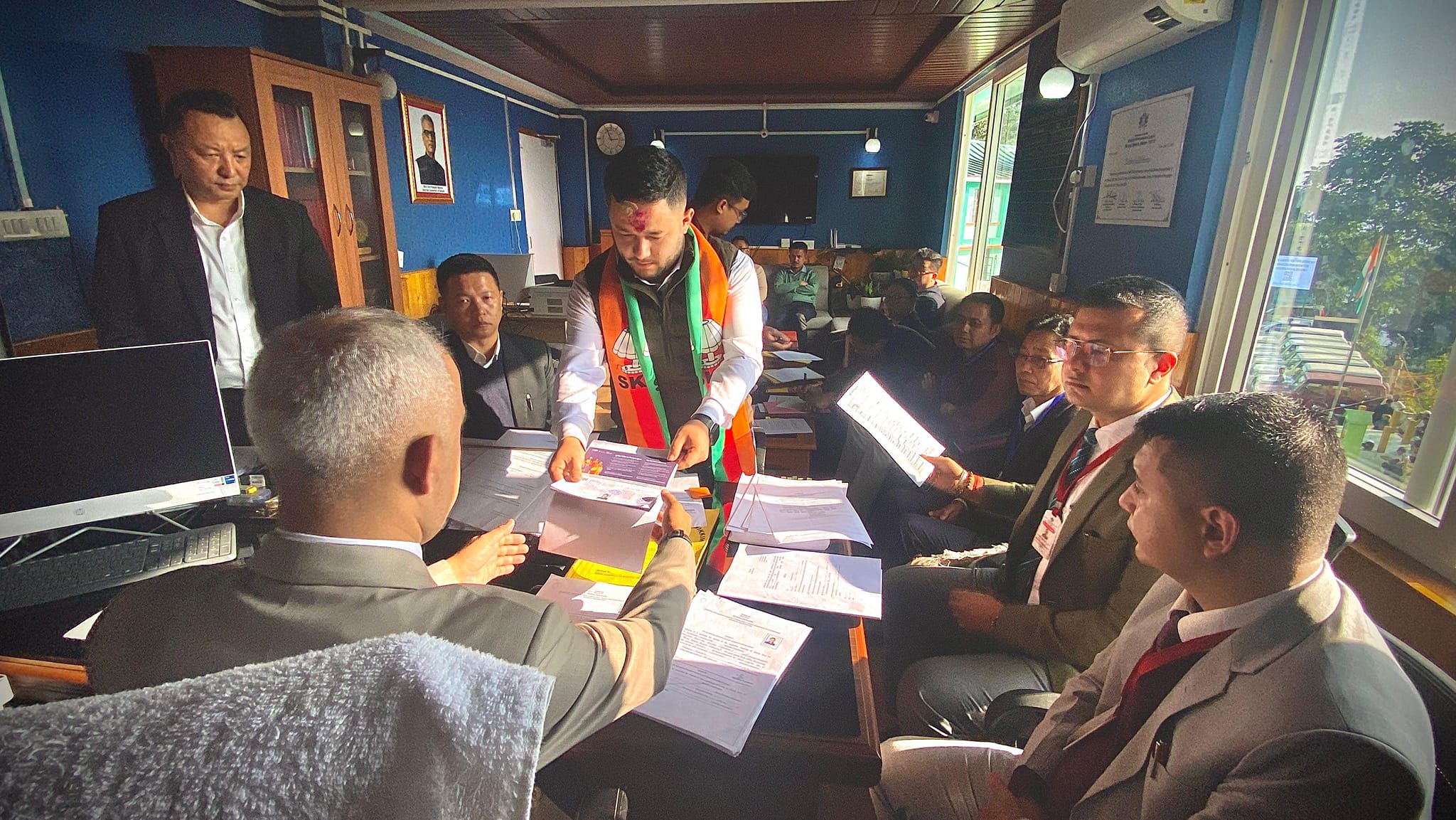 Sikkim By-Poll 2024: SKM Candidates File Nominations