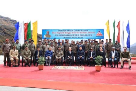 Raksha Mantri virtually inaugurated 75 BRO infrastructure projects worth Rs 2,236 Cr