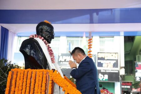 CM Joins 155th Gandhi Jayanti Celebration, Honors Mahatma Gandhi's Legacy