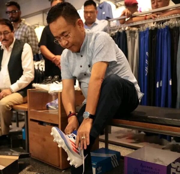 Sikkim CM Boots Up For Exhibition Match ! Sikkim CM Boots Up For Exhibition Match !