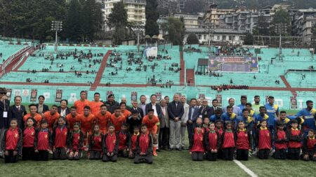 Sikkim Police Dominate Governor’s Gold Cup Opener with 5-0 Rout of Kalighat MS Kolkata Sikkim Police Dominate Governor’s Gold Cup Opener with 5-0 Rout of Kalighat MS Kolkata