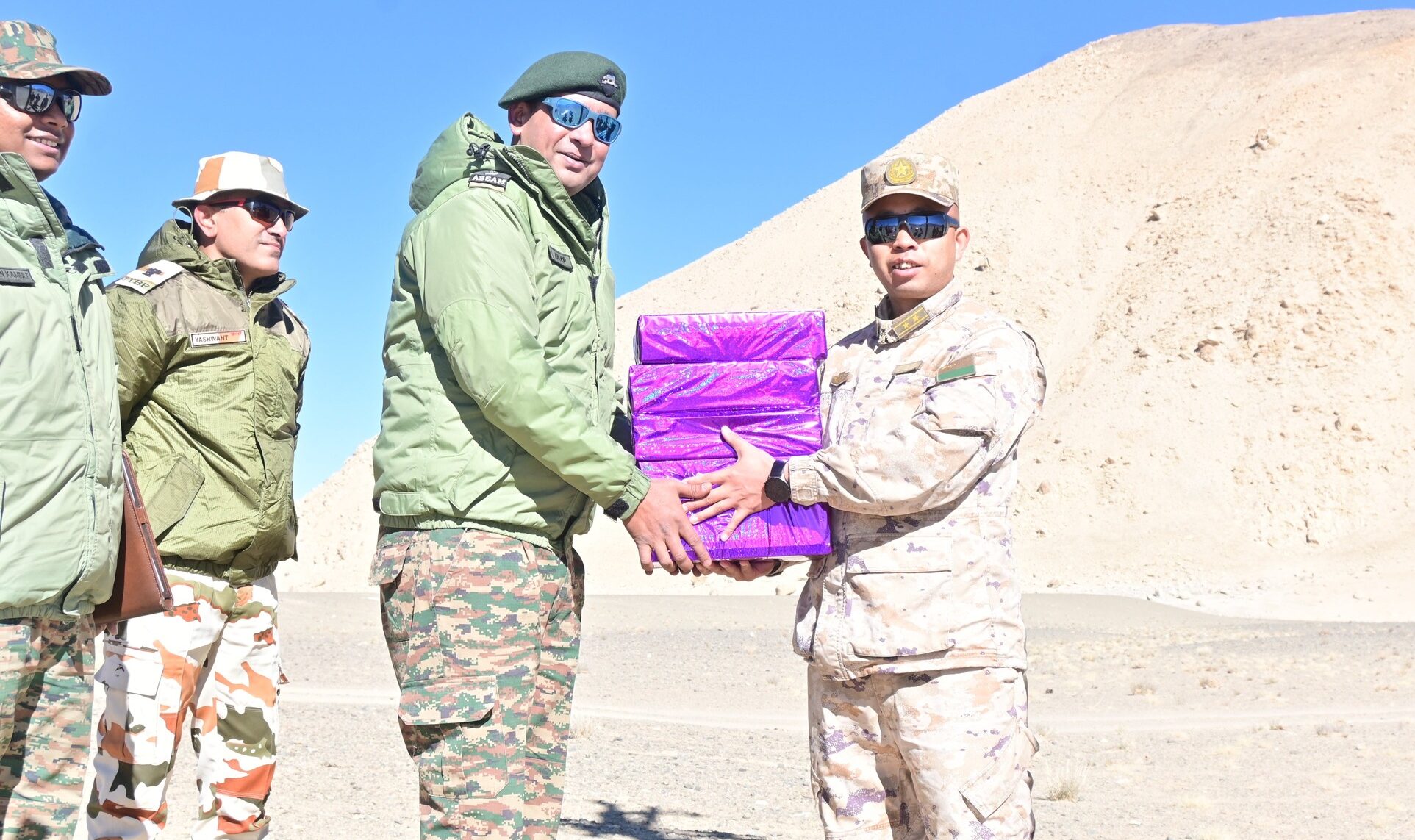 Indian and Chinese Troops Exchange Sweets Amid Border Disengagement Progress