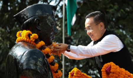 CM Tribute to Pandit Nehru on Birth Anniversary, Marks Children's Day Celebrations CM Tribute to Pandit Nehru on Birth Anniversary, Marks Children's Day Celebrations
