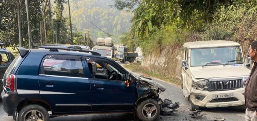 Private Car and Government Accident Along NH10