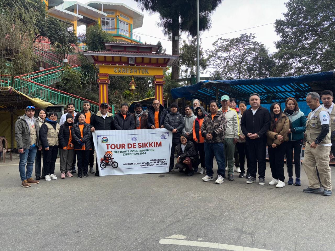 Tour De Sikkim Mountain Biking Expedition Flagged Off from Ganeshtok, Gangtok