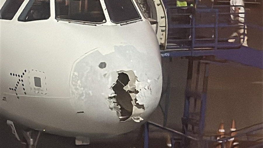 Terrifying Turbulence Hits IndiGo Flight to Srinagar; Nose Damaged, All Passengers Safe (Twitter Pic)