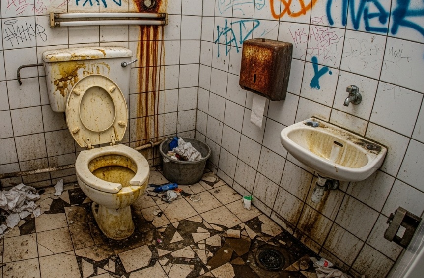 Sikkim CM Orders Immediate Sealing of Petrol Pump Over Deplorable Hygiene (Graphical Illustration AI Generated)