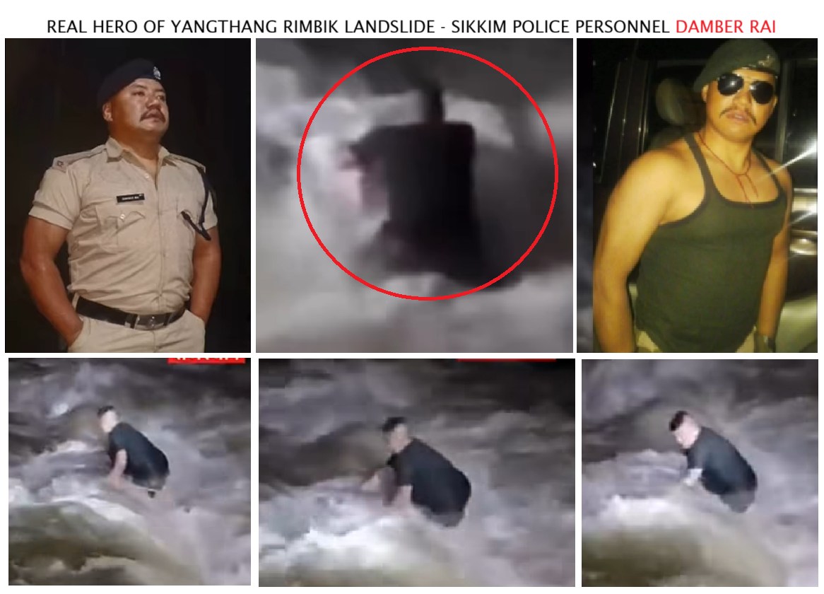 Real Hero of Yangthang Rimbik Landslide – Sikkim Police’s Damber Rai