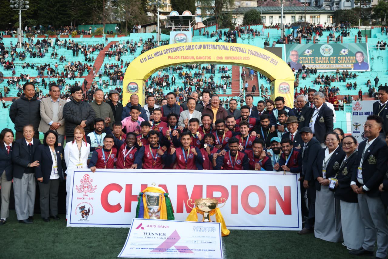 Rajasthan United FC Lift 41st Governor’s Gold Cup in Front of Record Crowd at Paljor Stadium