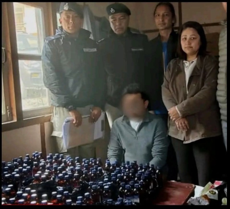 Major Bust: Rangpo Police Seize Illicit Cough Syrup in Khanikhola Raid