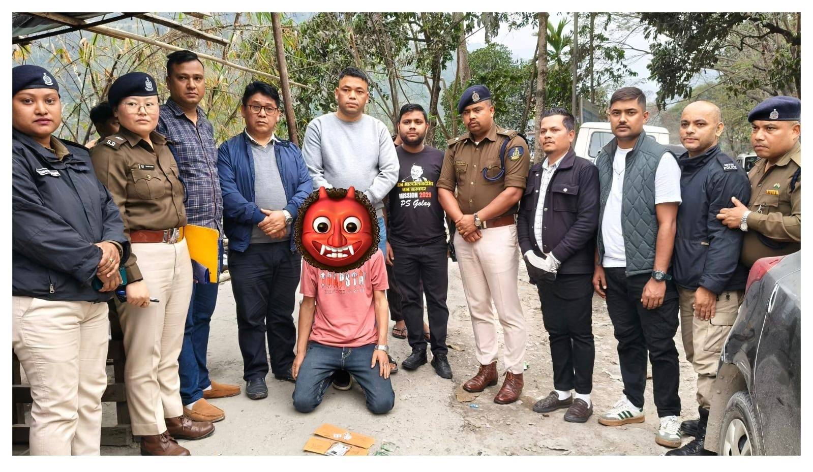 Singtam Police Nab Alleged Drug Peddler, 14 Grams of Brown Sugar Seized in Major Crackdown