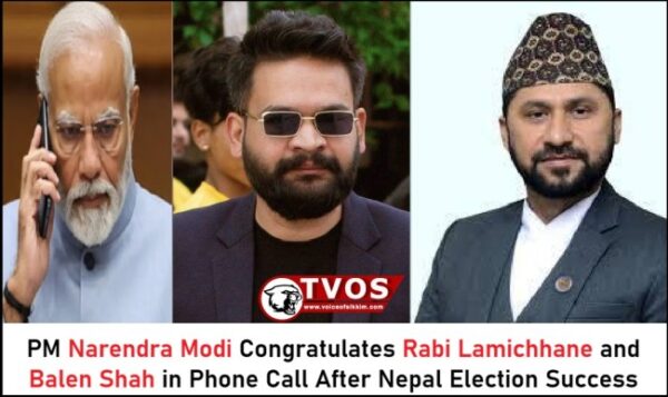 PM Narendra Modi Congratulates Rabi Lamichhane and Balen Shah in Phone Call After Nepal Election Success (File Photo) PM Narendra Modi Congratulates Rabi Lamichhane and Balen Shah in Phone Call After Nepal Election Success