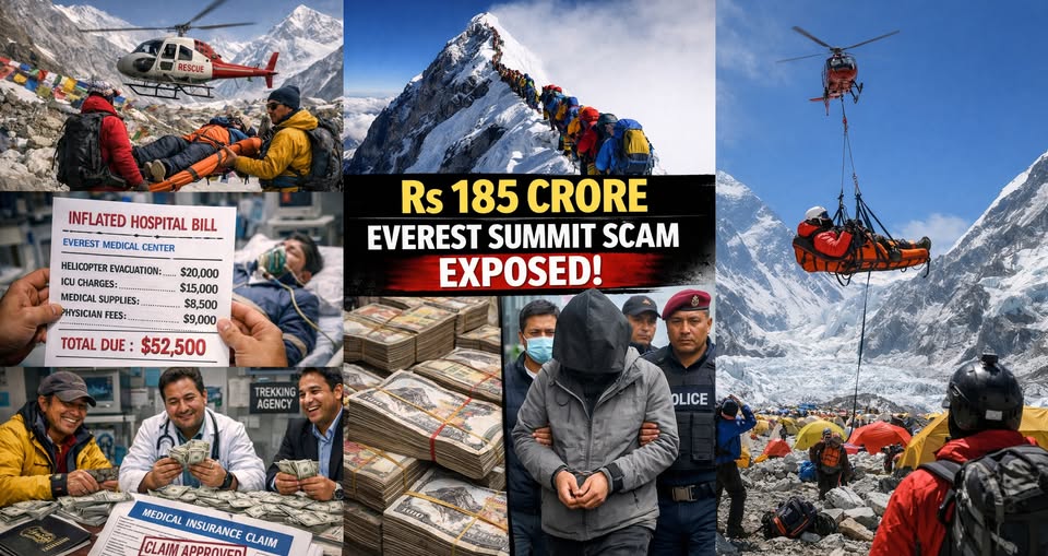 Everest Evacuation Scam Exposed: ₹165 Crore Insurance Fraud Rocks World’s Highest Peak