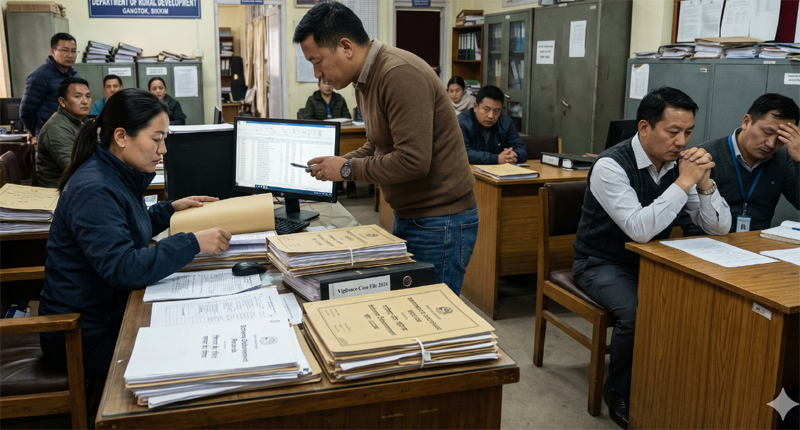 Sikkim Vigilance Cracks Down on Alleged Fund Misuse, Raids Multiple Offices in Gangtok and Ranka